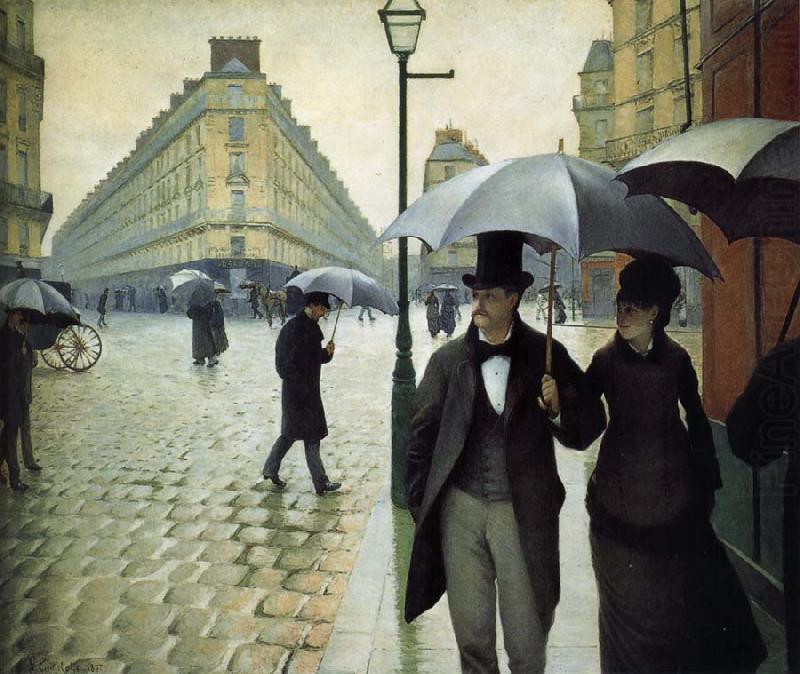 The raining at Paris street, Gustave Caillebotte